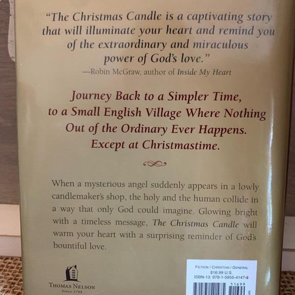 MAX LUCADO CHRISTMAS CANDLE BOOK - Picture 2 of 2